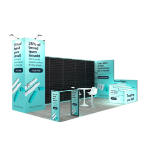 10x20 New Design Pvc Slat Wall Display Portable Exhibition Expo Fair Custom Trade Show Booth