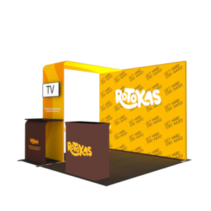 Expo Booth10x10 Tool Free Customized Printing Aluminum Backdrop Display Tension Fabric Exhibition Tradeshow